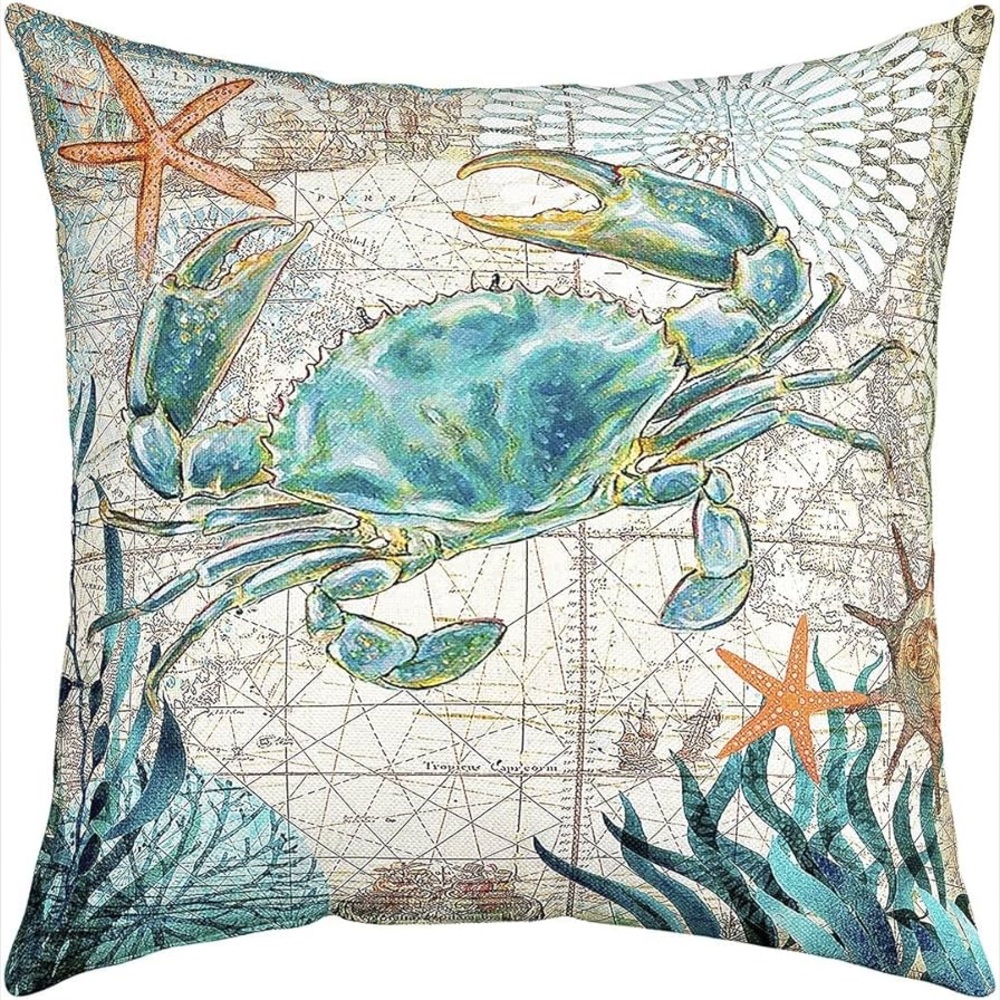 THREE Nautical Pillow Covers